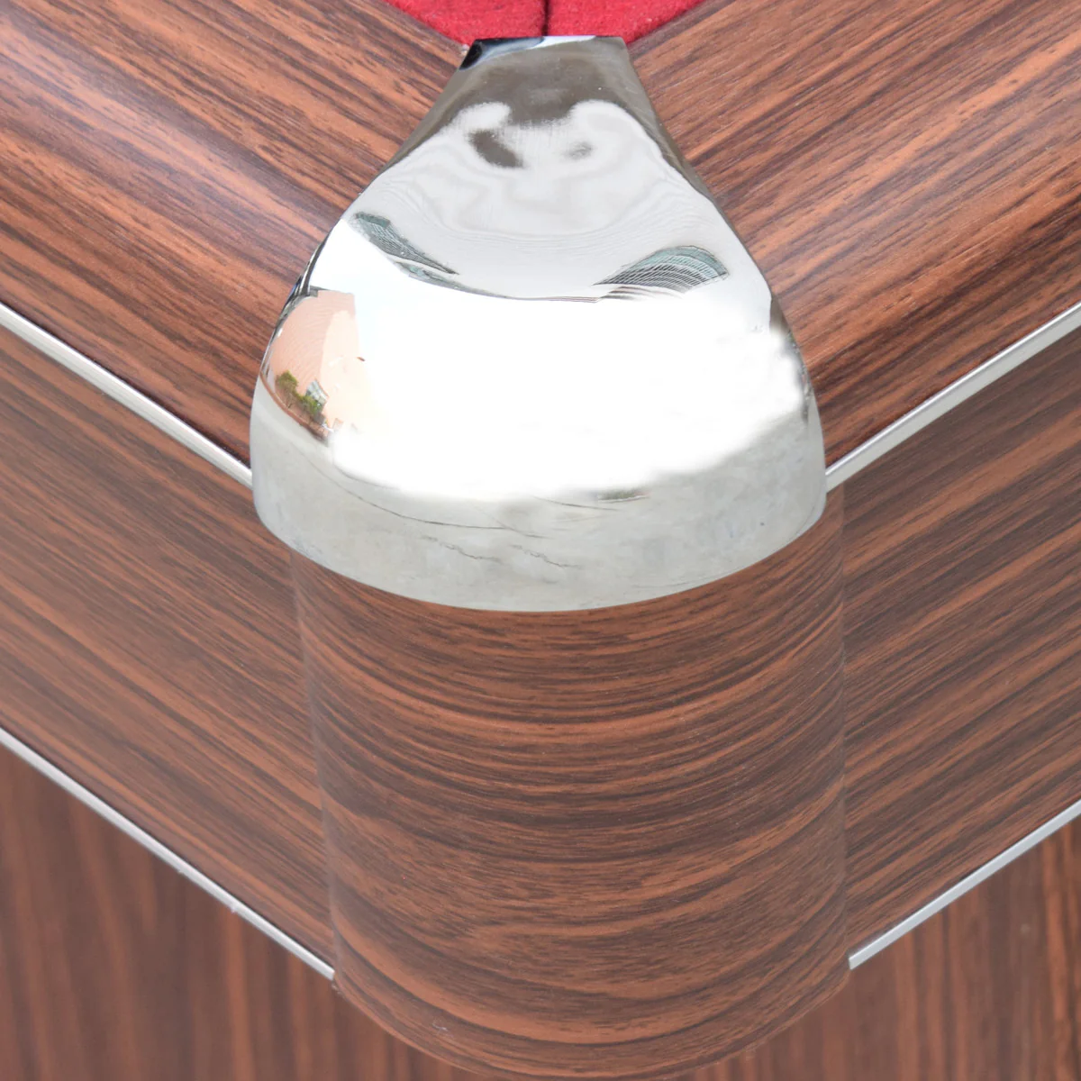 Renegade II 54" Bumper Pool Table - Walnut Finish with Red Felt - Image 14