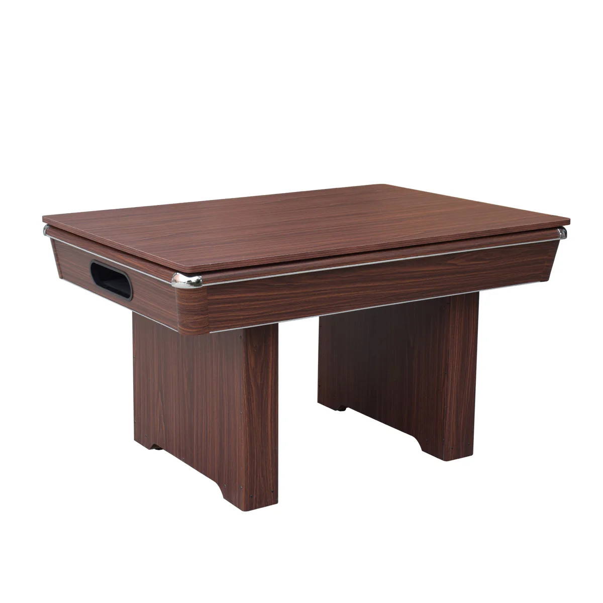 Renegade II 54" Bumper Pool Table - Walnut Finish with Red Felt - Image 5