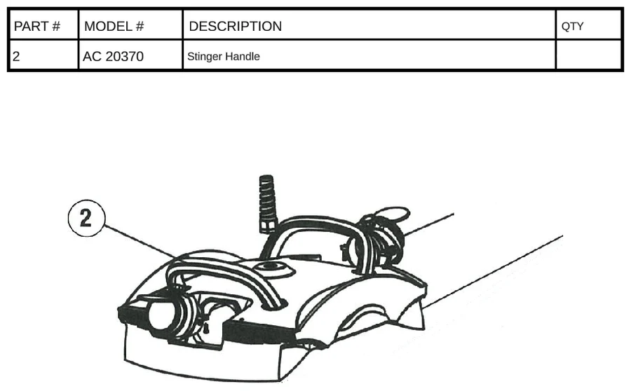 Replacement Part AC 20370 - Stinger Handle - Image 2