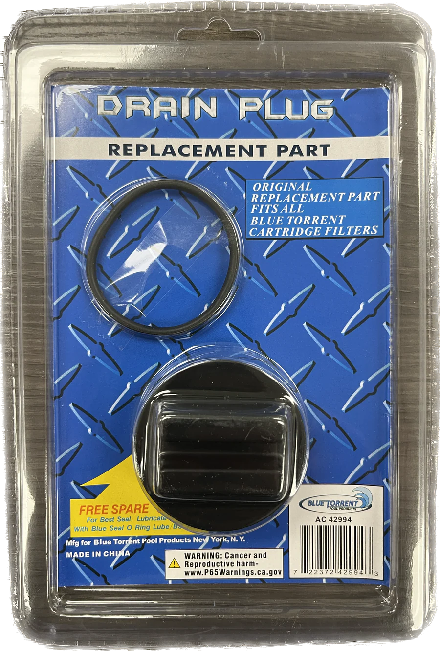 Replacement Part AC 42994 - 1-1/2" drain plug w/o-ring