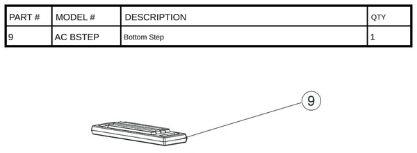 Replacement Part AC BSTEP - Bottom Step