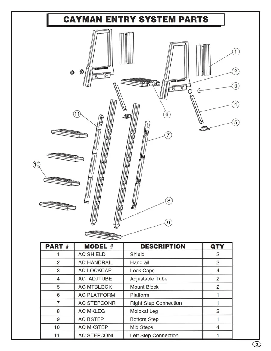 Replacement Part AC STEPCONR - Right Step Connection - Image 2
