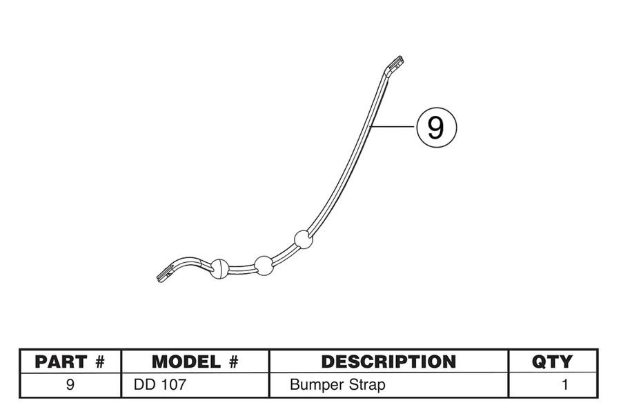 Replacement Part DD 107 - Dirt Demon Bumper Strap - Image 3