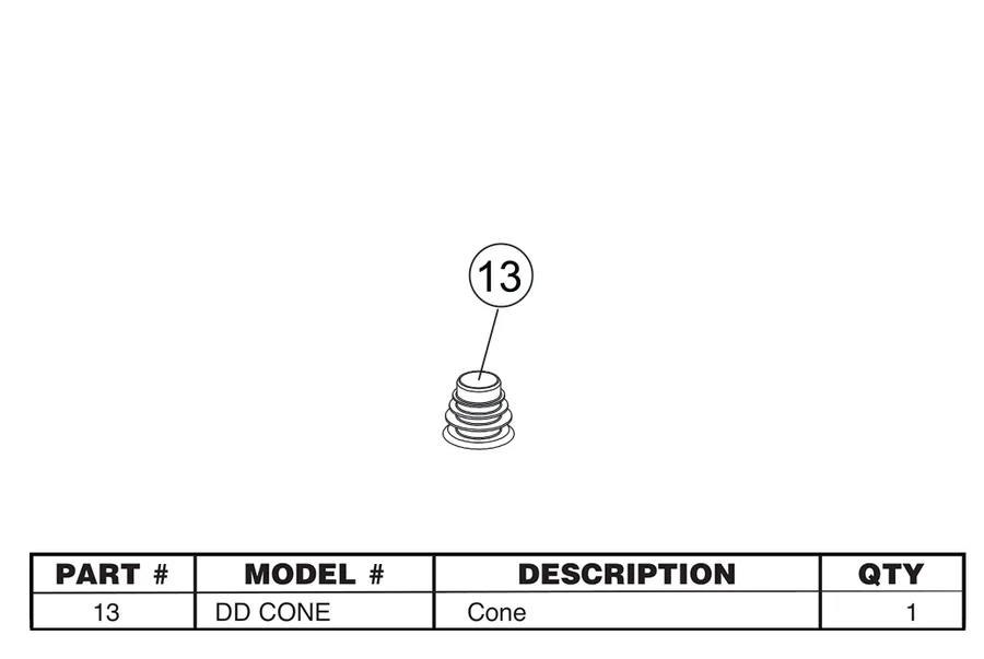 Replacement Part DD CONE - Cone