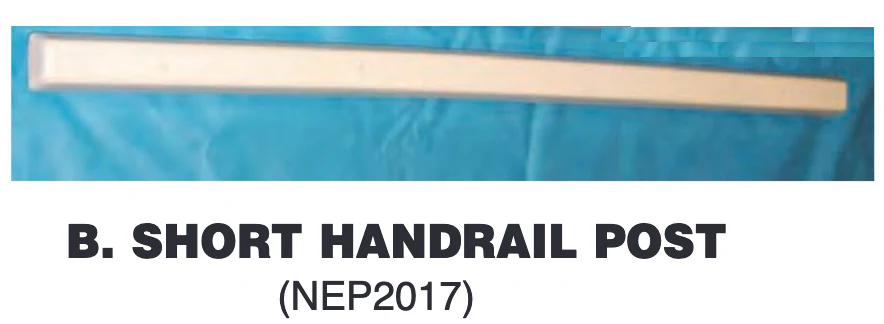Replacement Part NEP2017 Handrail Post Short AC SHORTPOS