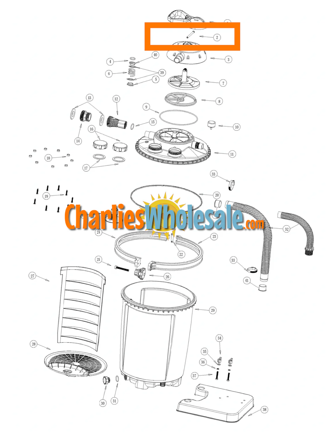 Replacement Part nep4290 v00153 Valve Stem Pin