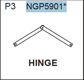 Replacement Part NGP5901 Hinge