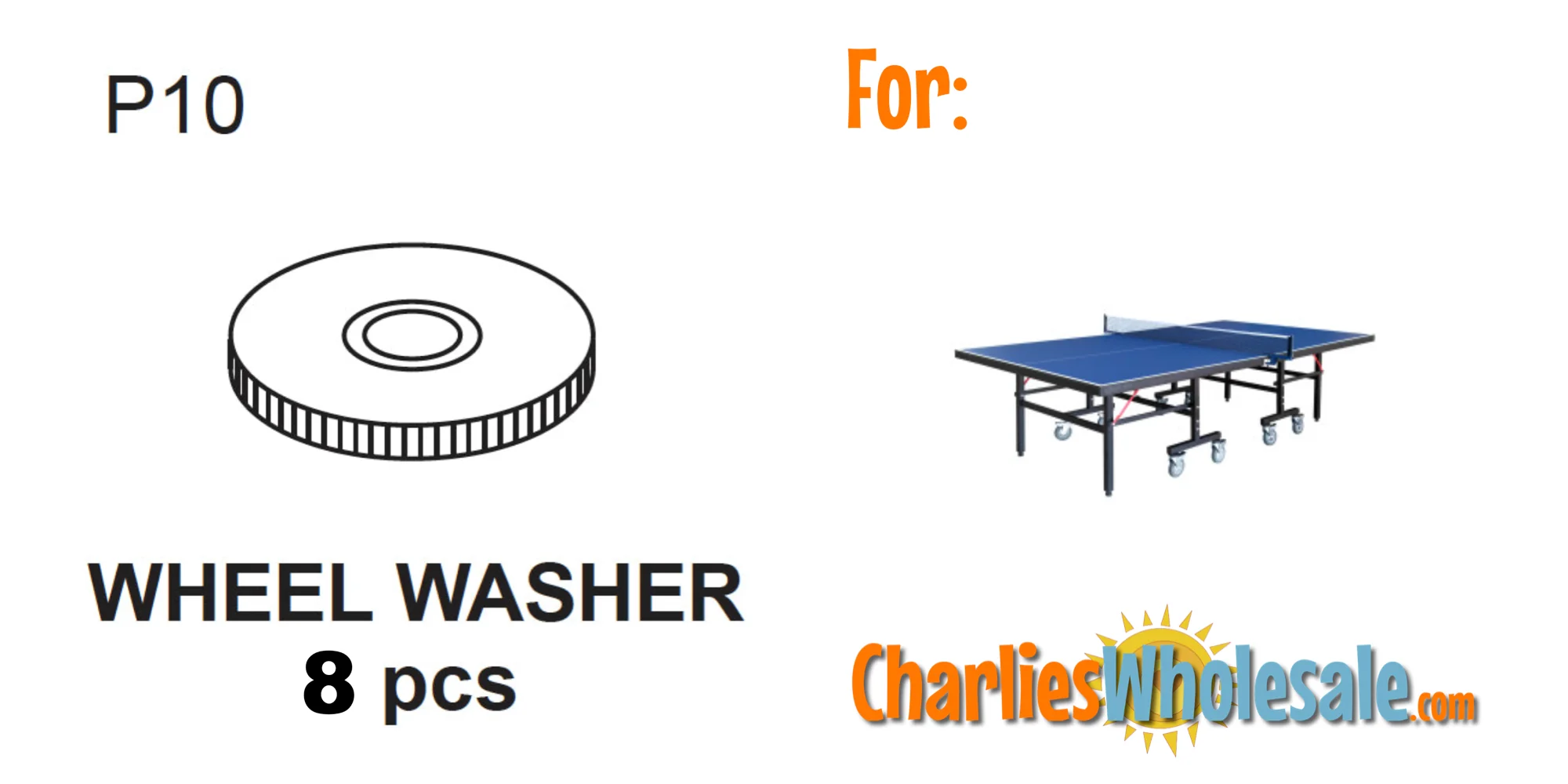 Replacement Part 8 (EIGHT) NGP5930 Wheel Washers