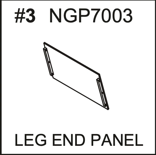 Replacement Part NGP7003 Leg End Panel