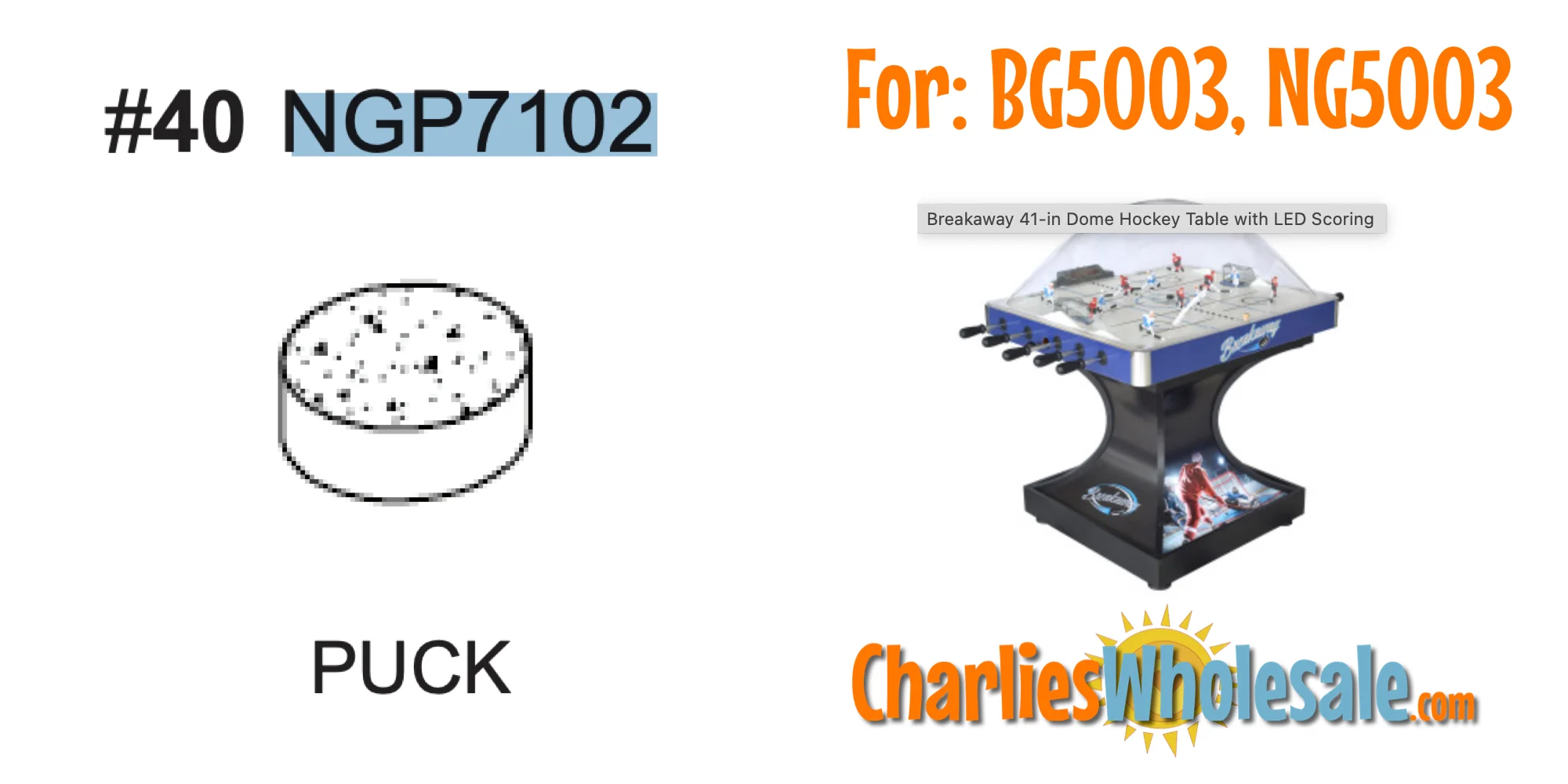 Replacement Part NGP7102 Puck
