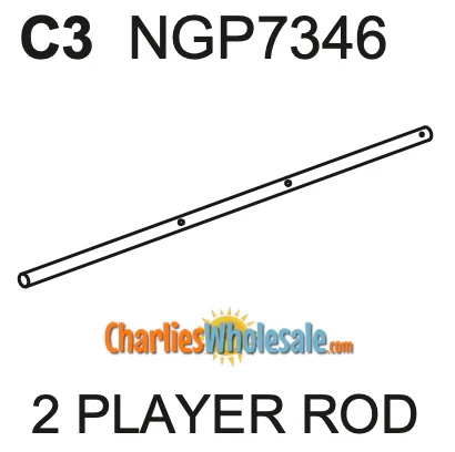 Replacement Part NGP7346 2 Player Rod