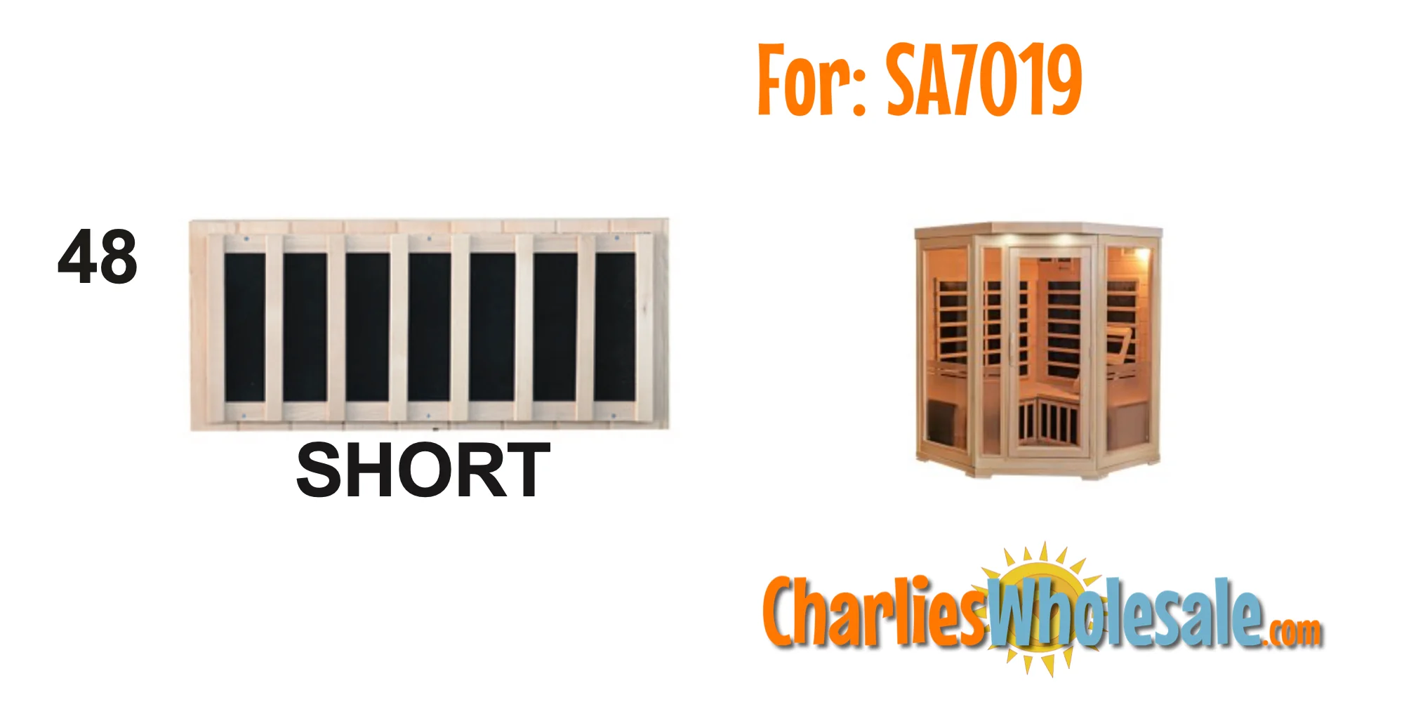 Replacement Part SAP7128 Short Bench Support Heater Panel