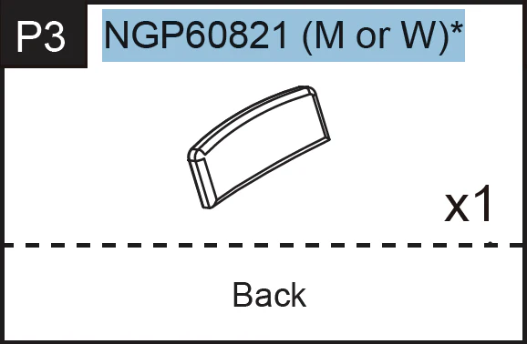 Replacement Part NGP60821 Cambridge Spectator Chair Back