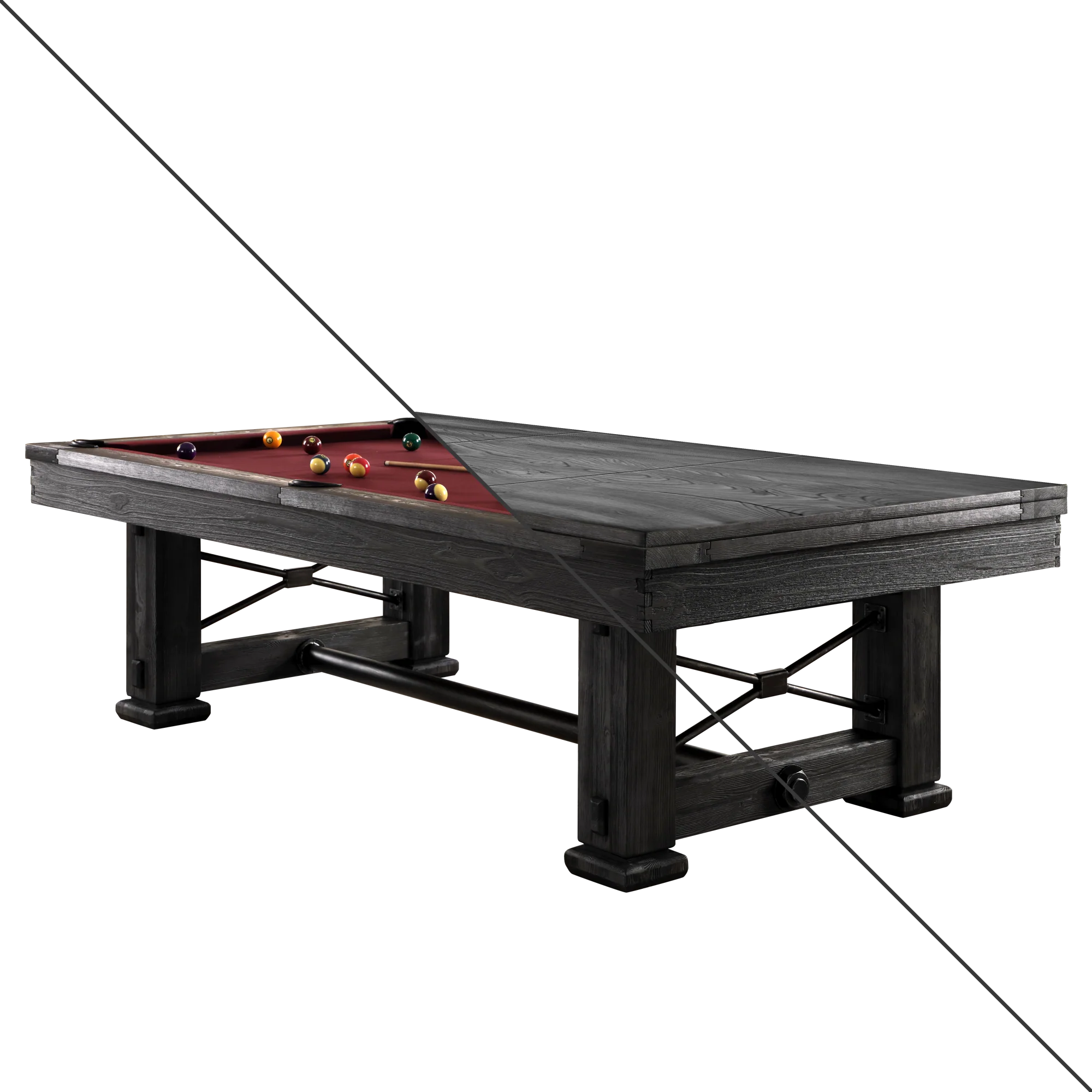 Rio Grande 7' and 8' Slate Pool Table - Image 18