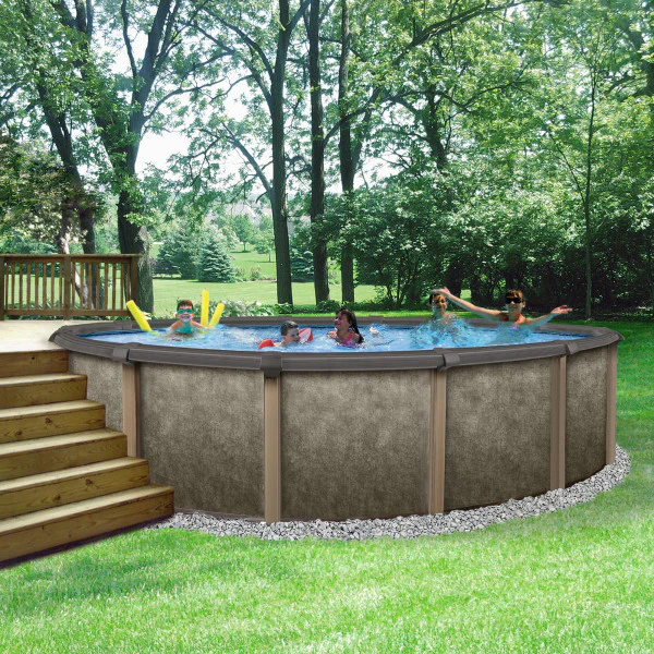 Riviera 54" Tall Resin Hybrid Above Ground Pool Kit plus Starter Package - Image 3