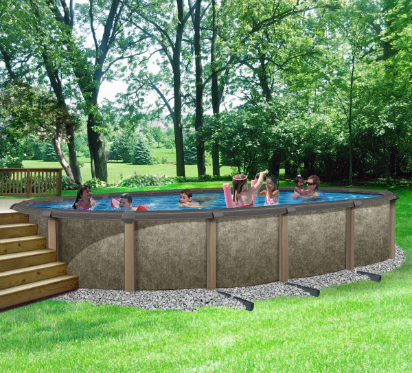 Riviera 54" Tall Resin Hybrid Above Ground Pool Kit plus Starter Package - Image 4
