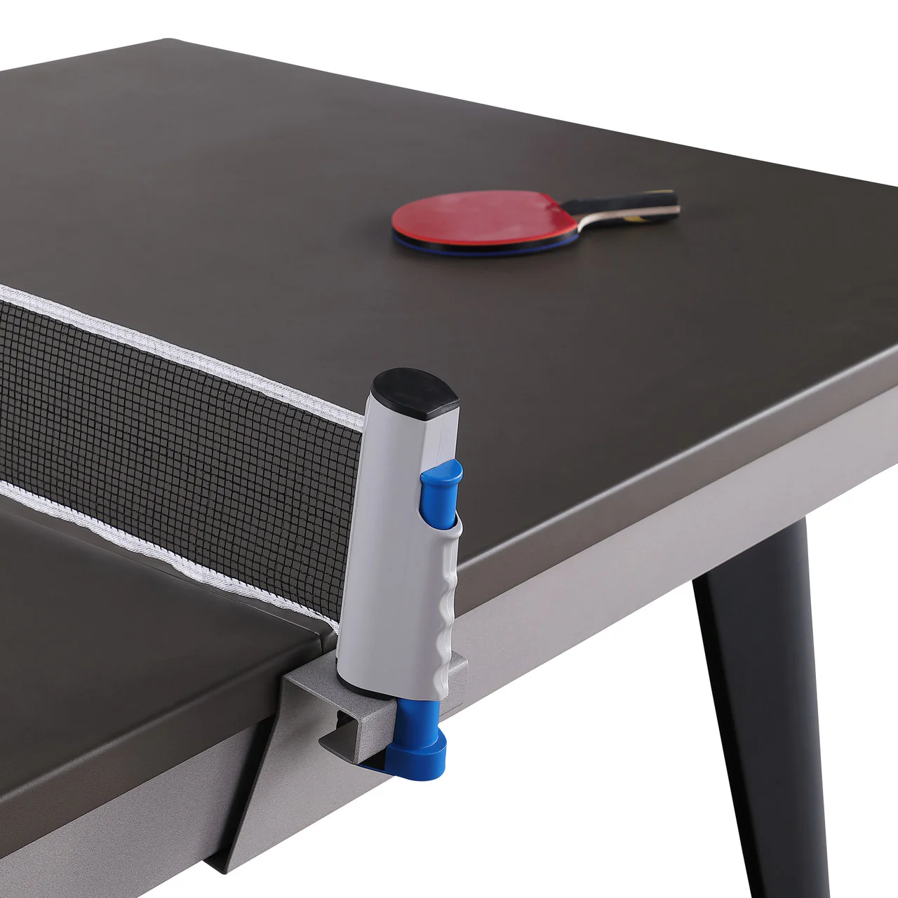 Santorini 82" Outdoor Slate Pool Table with Dining Top Benches and Ping Pong - Image 9