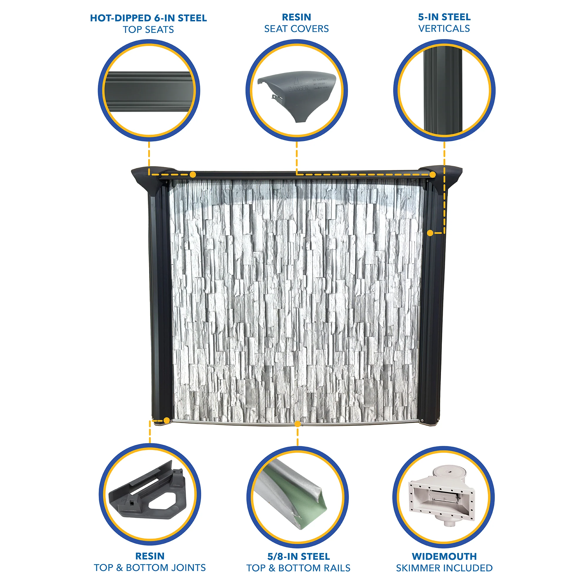 Sevilla 52" Steel Wall Hard Sided Above Ground Pool Package Plus Starter Kit - Image 4