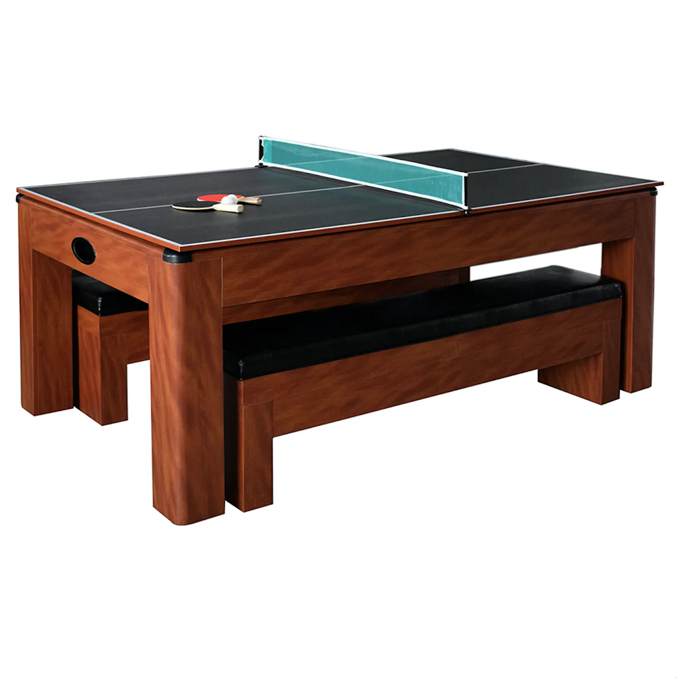 Sherwood 7' Air Hockey + Table Tennis + Dining Combo Set - Image 3