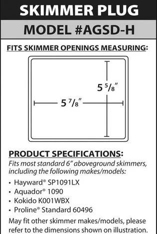SimPoolTec Rovaseal Winter Pool Skimmer Plug for Winterizing Swimming Pools - Image 3