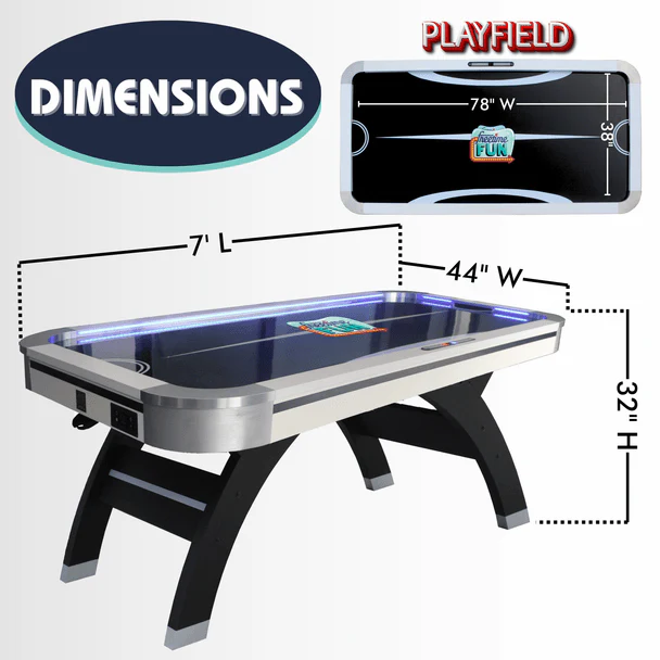 Slap Shot 7' Air Hockey Table - Image 4