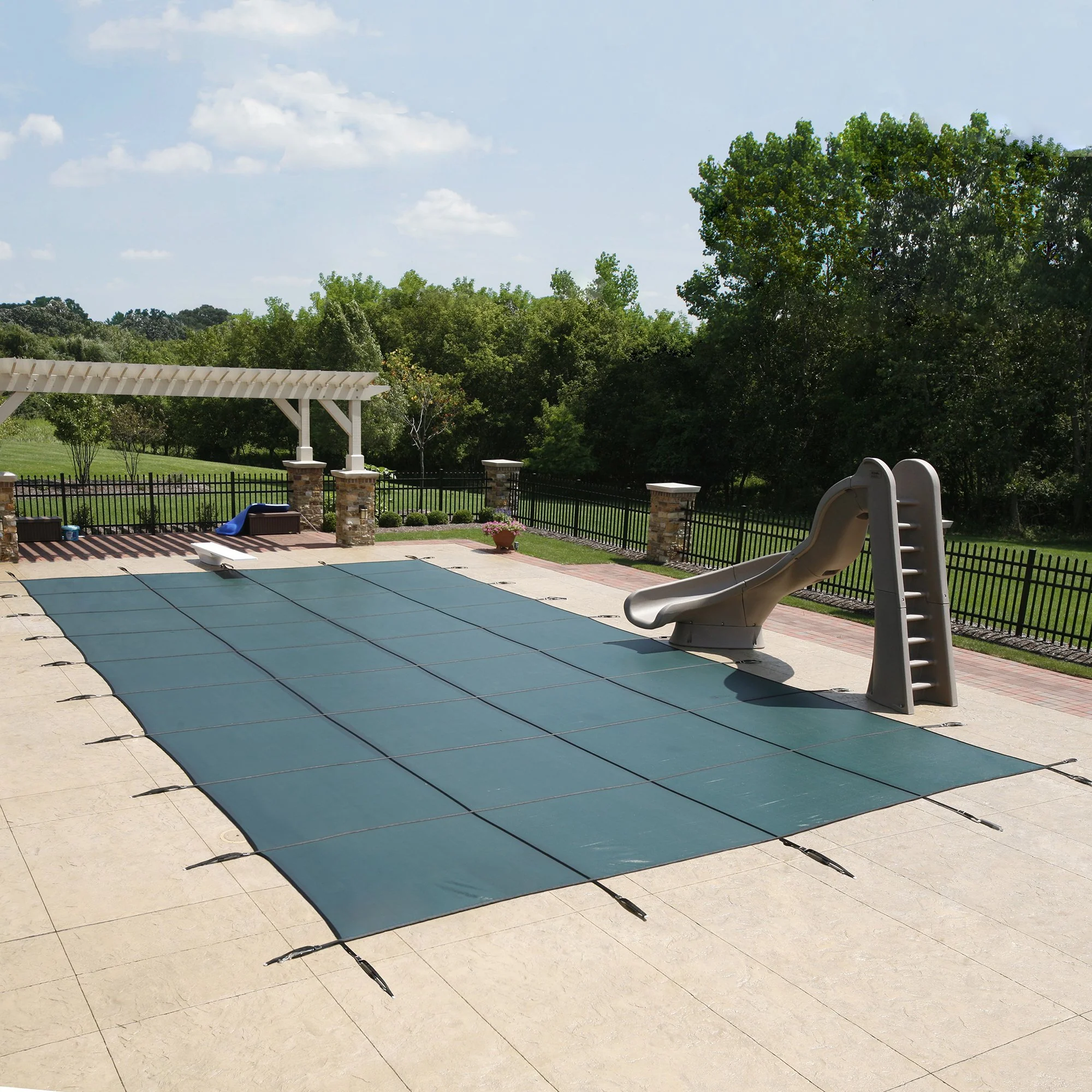 Solid Rectangle In-Ground Swimming Pool Safety Covers by Arctic Armor