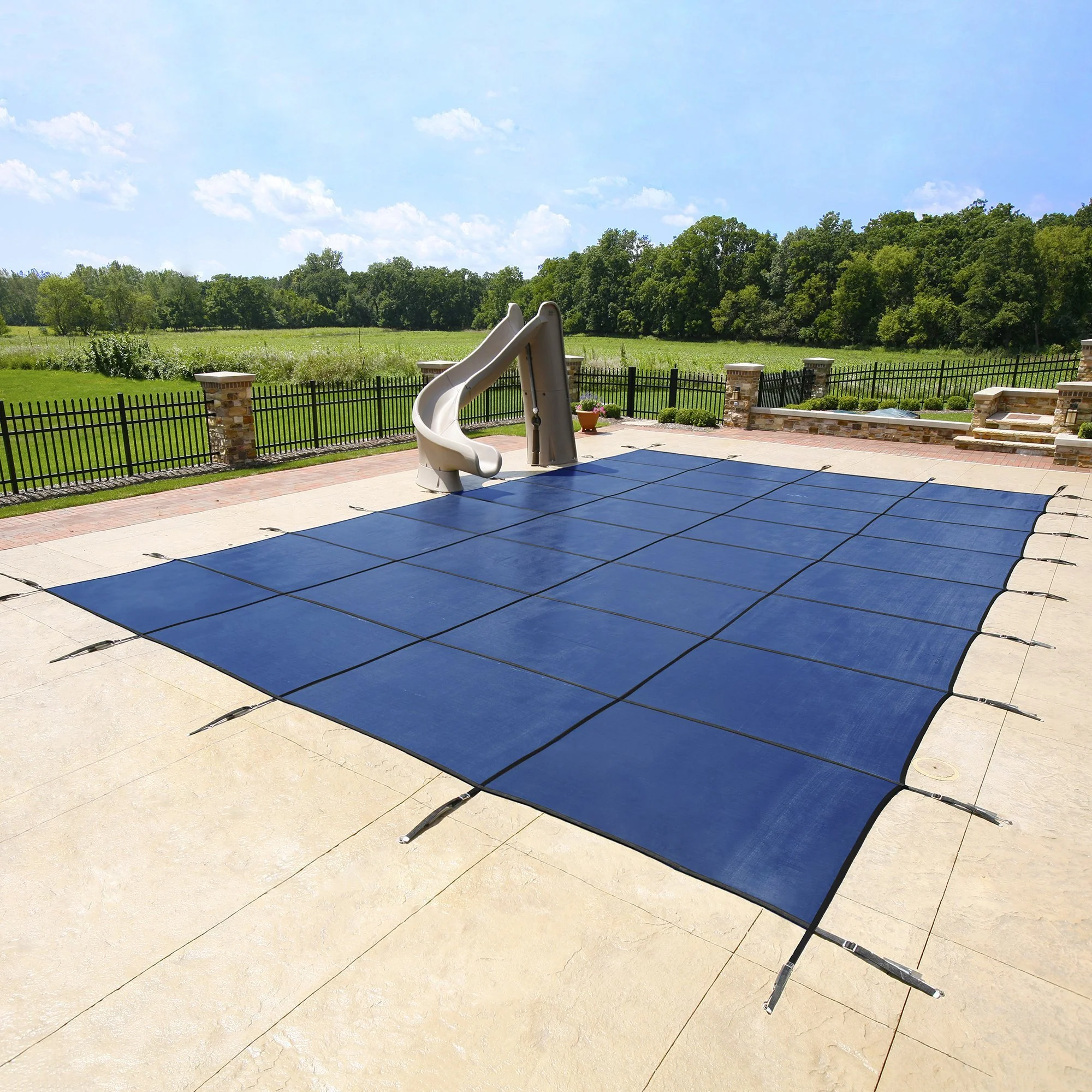 Solid Rectangle In-Ground Swimming Pool Safety Covers by Arctic Armor - Image 2