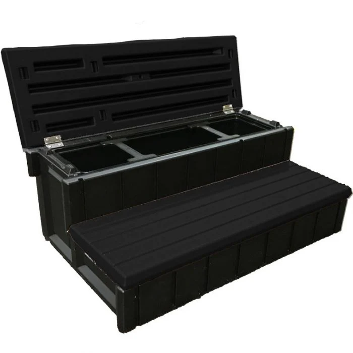 Confer Plastics 36" Spa Steps with Convenient Large Storage Compartment - Image 10