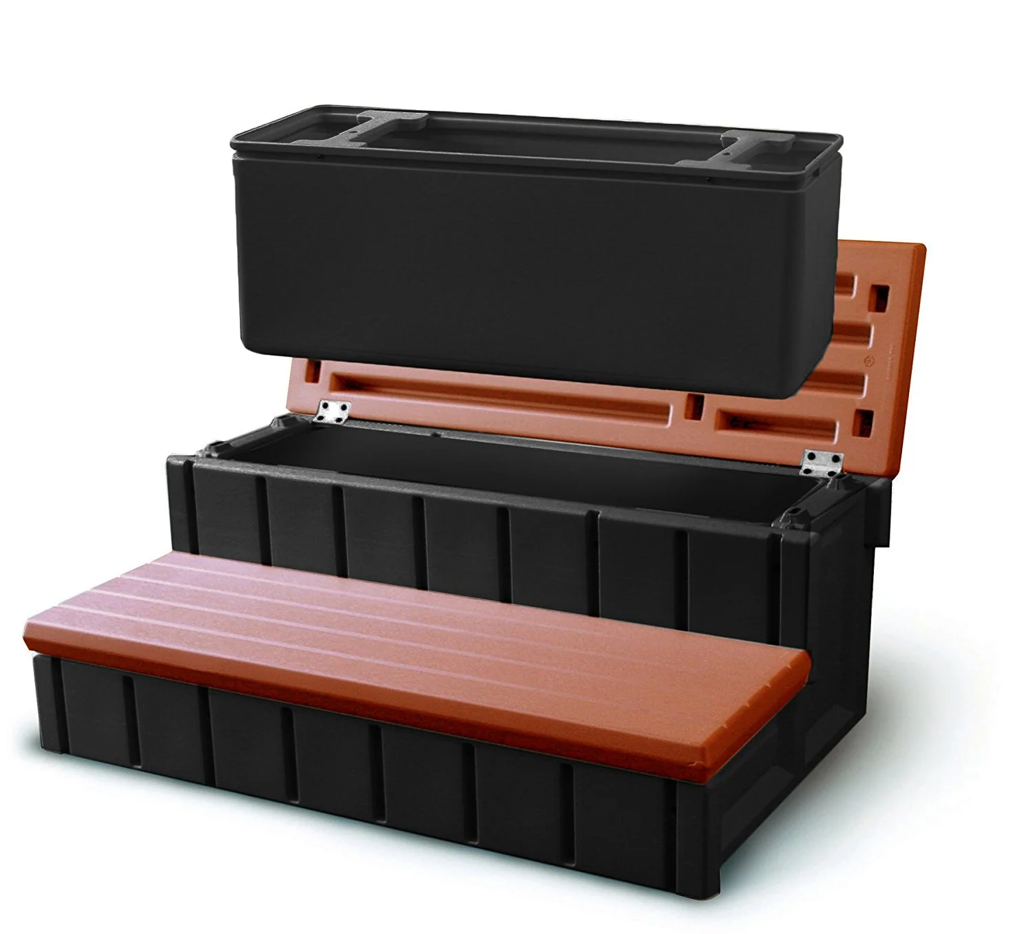 Confer Plastics 36" Spa Steps with Convenient Large Storage Compartment - Image 4