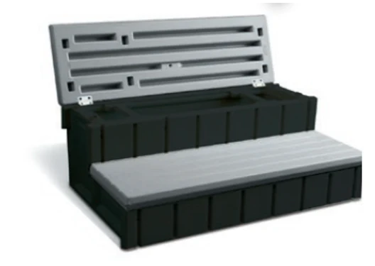 Confer Plastics 36" Spa Steps with Convenient Large Storage Compartment - Image 7