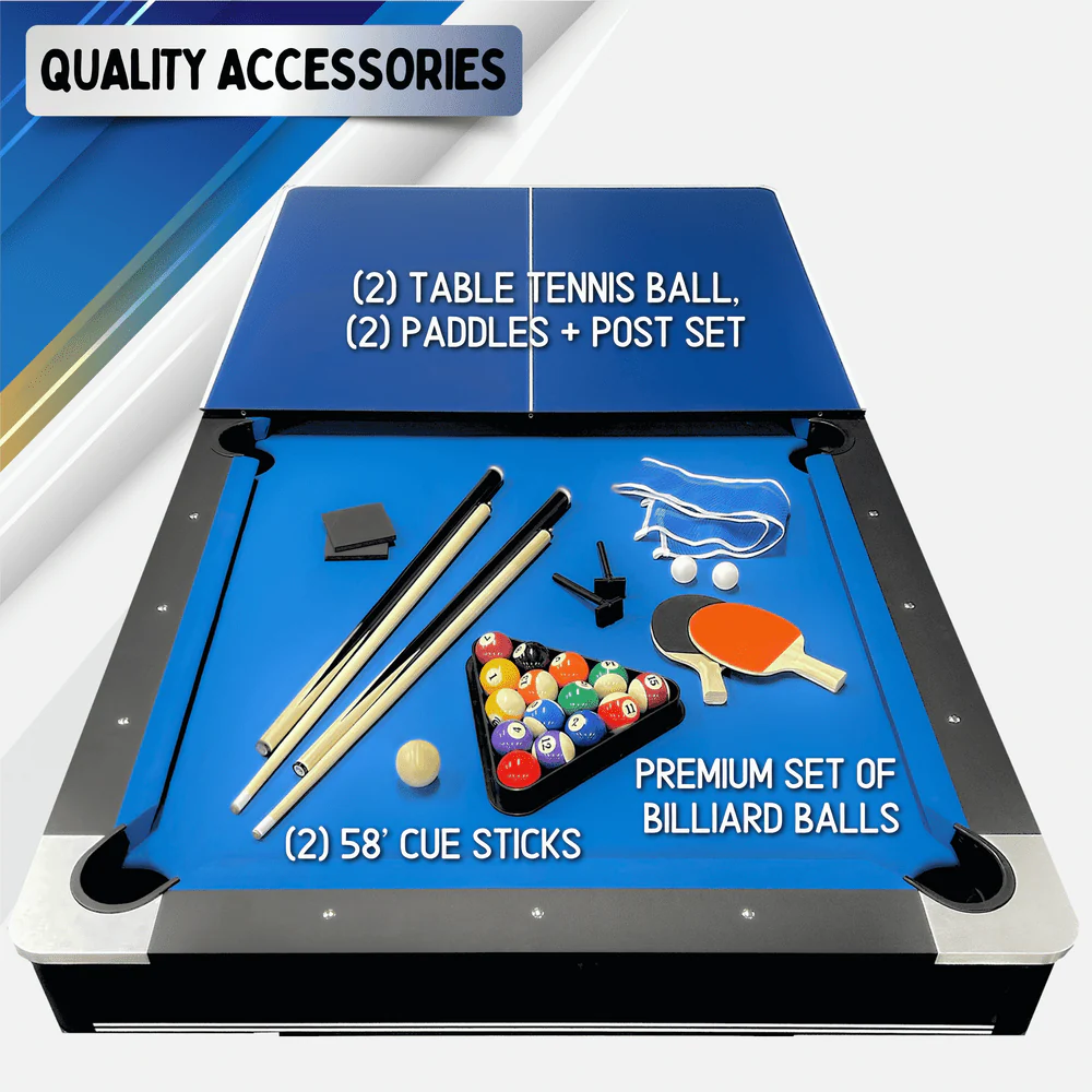 Sports 7' Pool Table with Top - Image 5