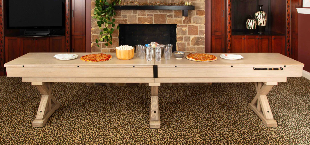 The Rockford 12' Two-Piece Solid Wood Shuffleboard Table - Image 10