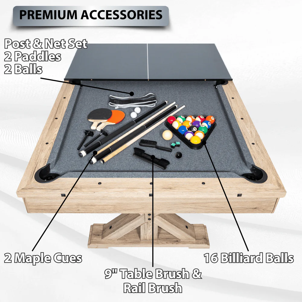 The Rockford 7' Multi-Game Billiards Table - Image 4