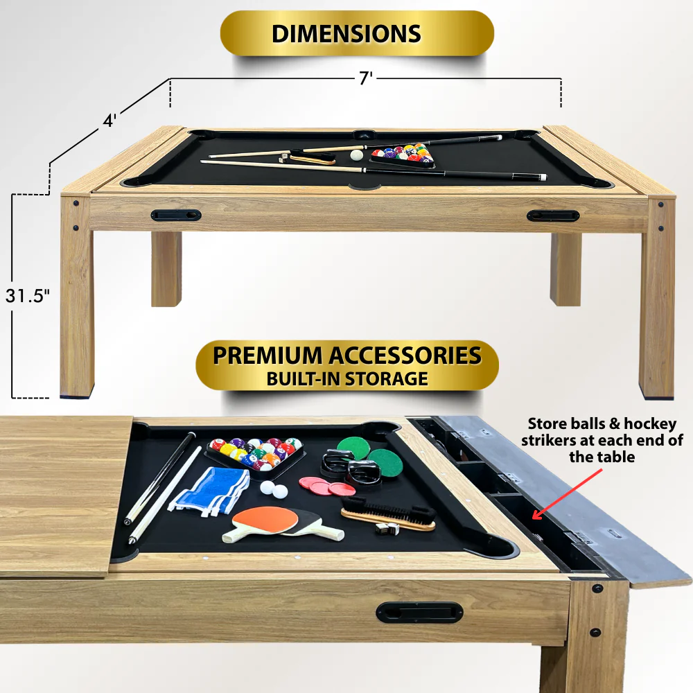 The Transformer 7 ft 4-in-1 Multi-Game Table - Image 2
