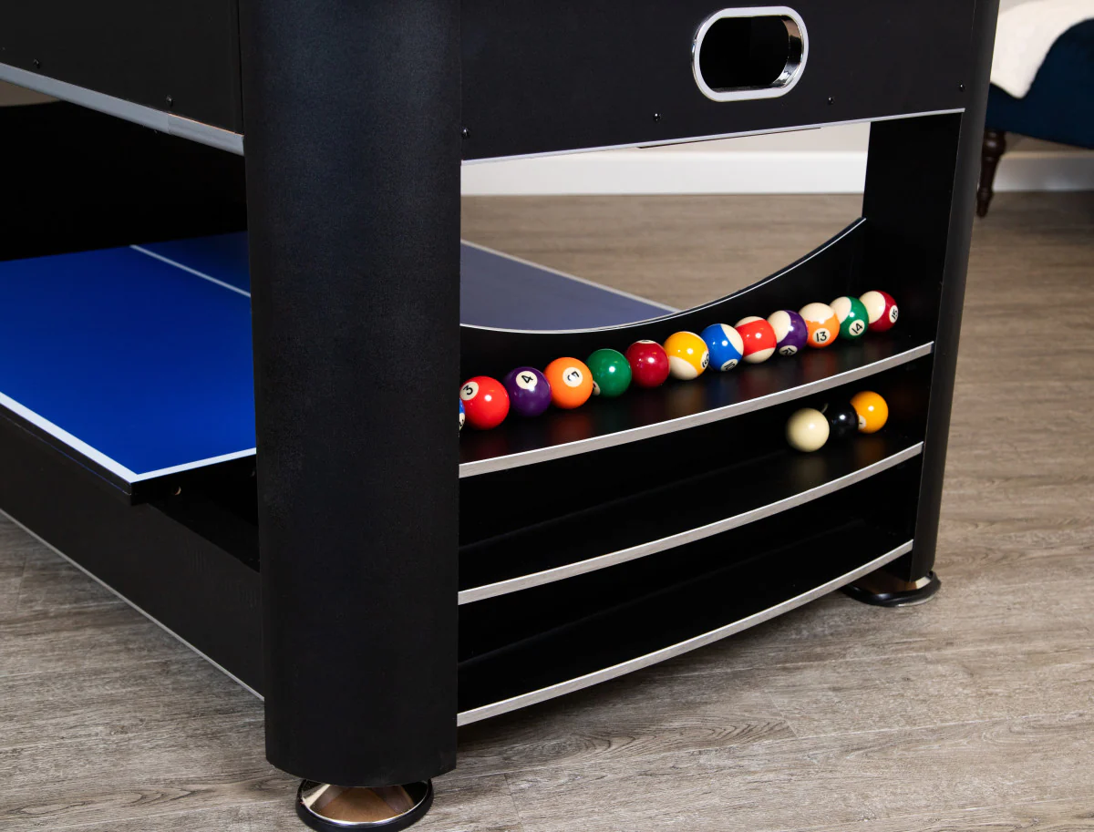 Triple Threat 6' 3-in-1 Combo Game Table w/ Billiards, Ping Pong and Air Hockey - Image 10