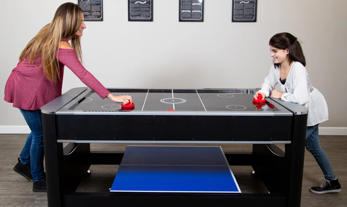 Triple Threat 6' 3-in-1 Combo Game Table w/ Billiards, Ping Pong and Air Hockey - Image 7