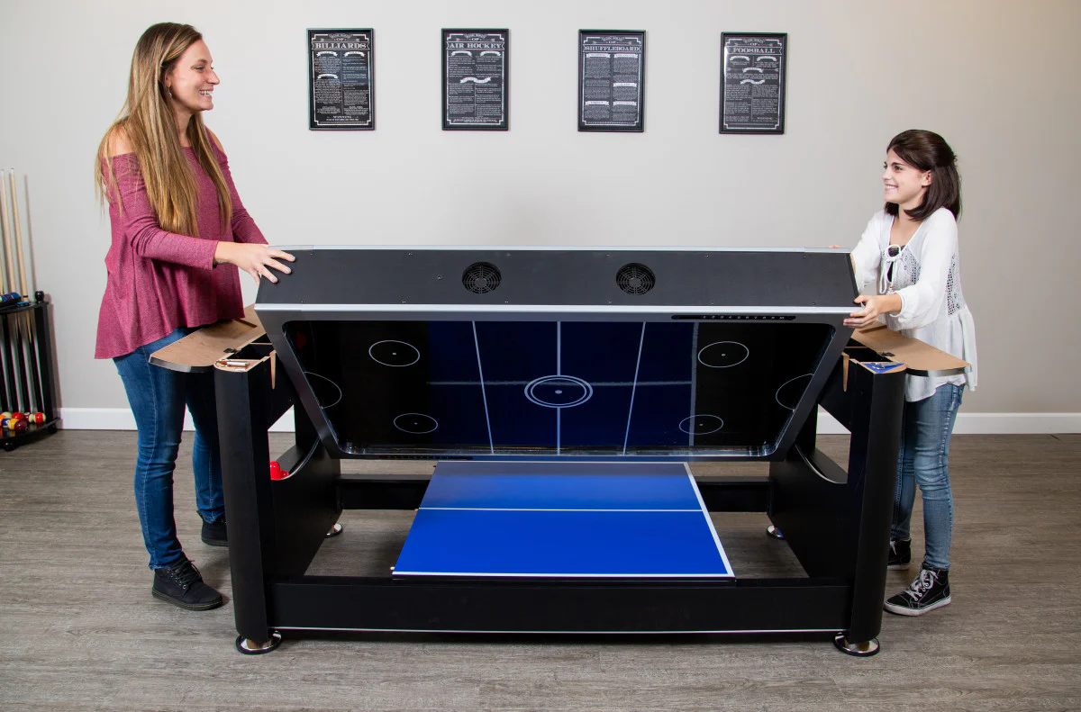 Triple Threat 6' 3-in-1 Combo Game Table w/ Billiards, Ping Pong and Air Hockey - Image 8