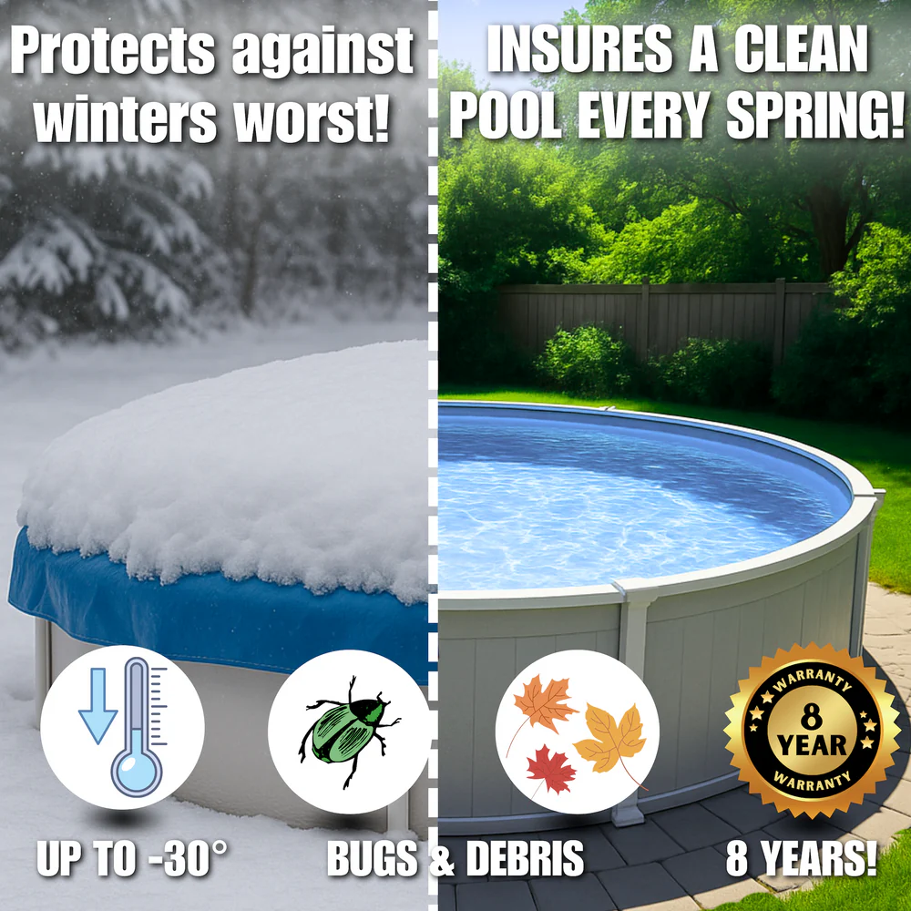 Unrippable Above Ground Swimming Pool Tarp Winter Cover Round or Oval - Image 8