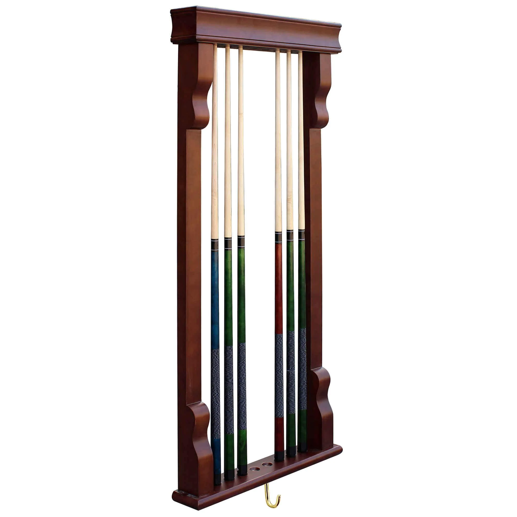 Vintage Wall Billiard Pool Cue Rack - Image 4