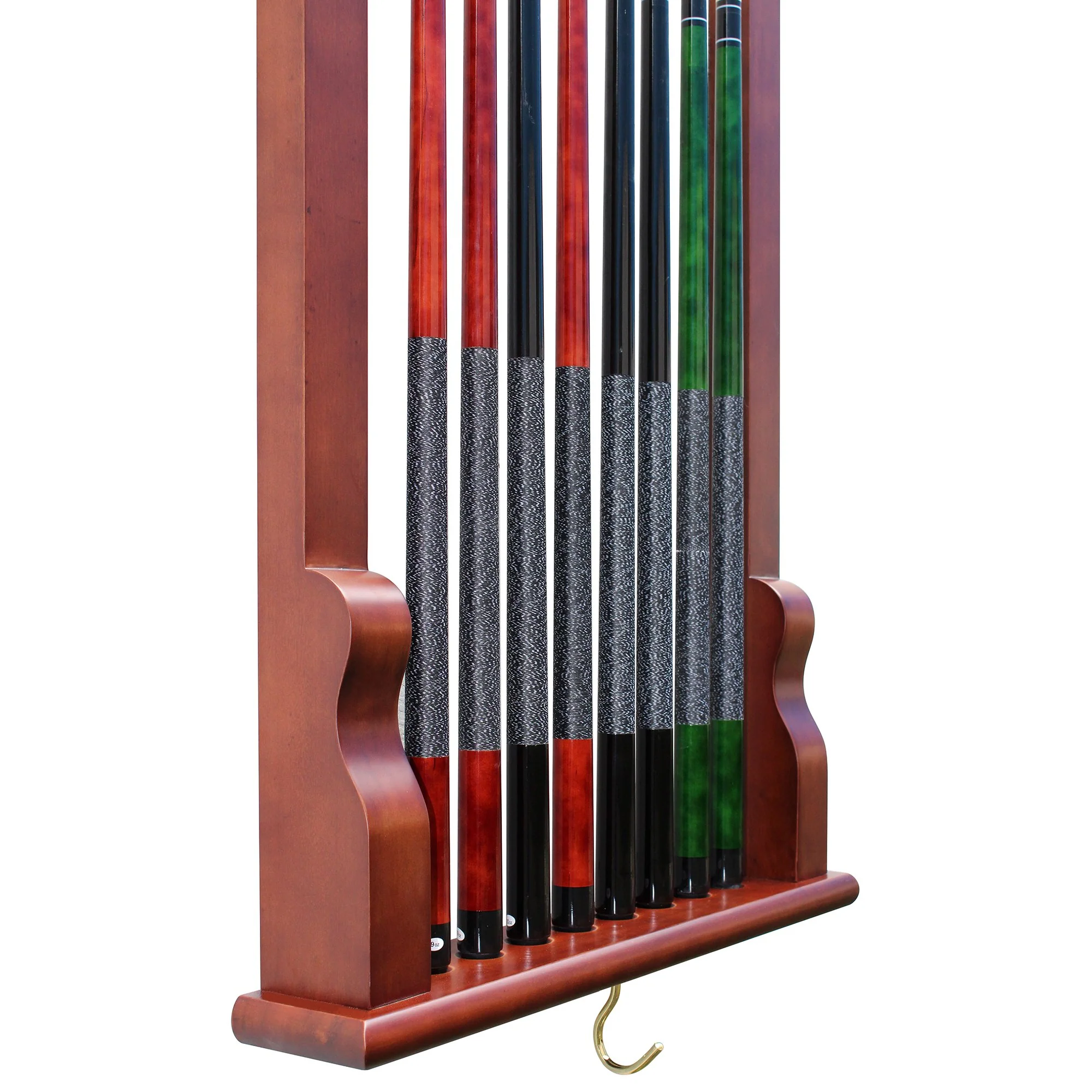 Vintage Wall Billiard Pool Cue Rack - Image 9