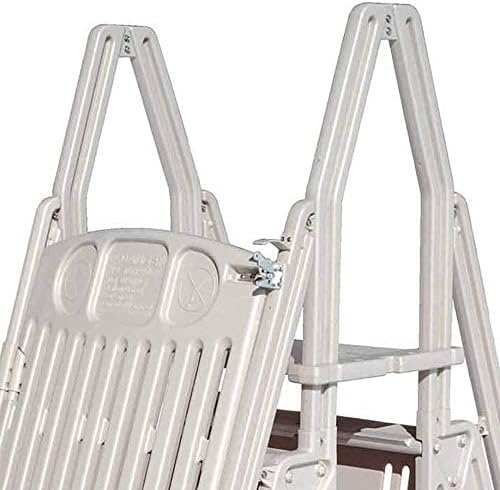 Vinyl Works 24" Gated Entry Above Ground Pool Ladder, Taupe | AF-T - Image 7