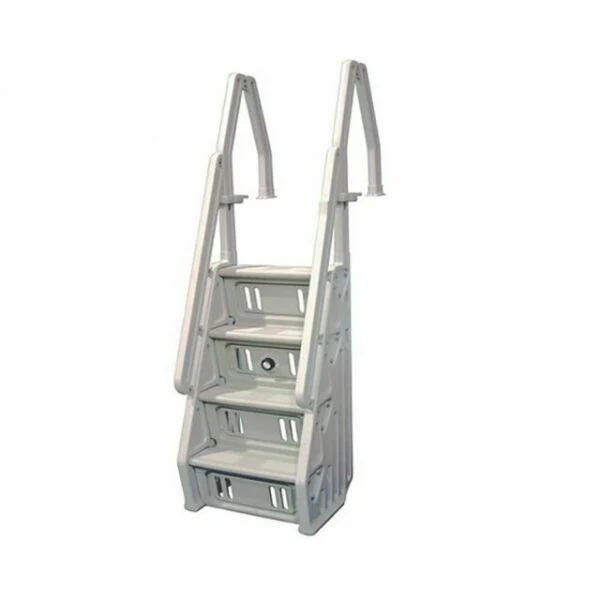 Vinyl Works Deluxe 32 Inch In-Pool Step for Above Ground Pools in White - Image 3