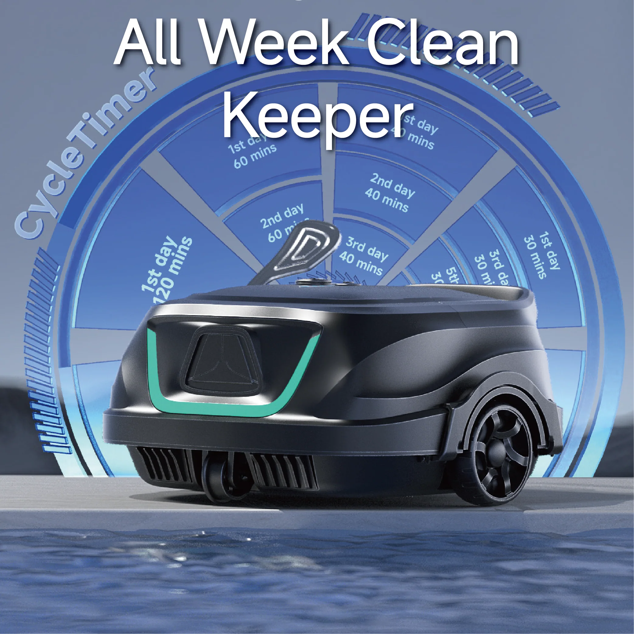 Wybot A1 Cordless Robotic Pool Cleaner - Image 9