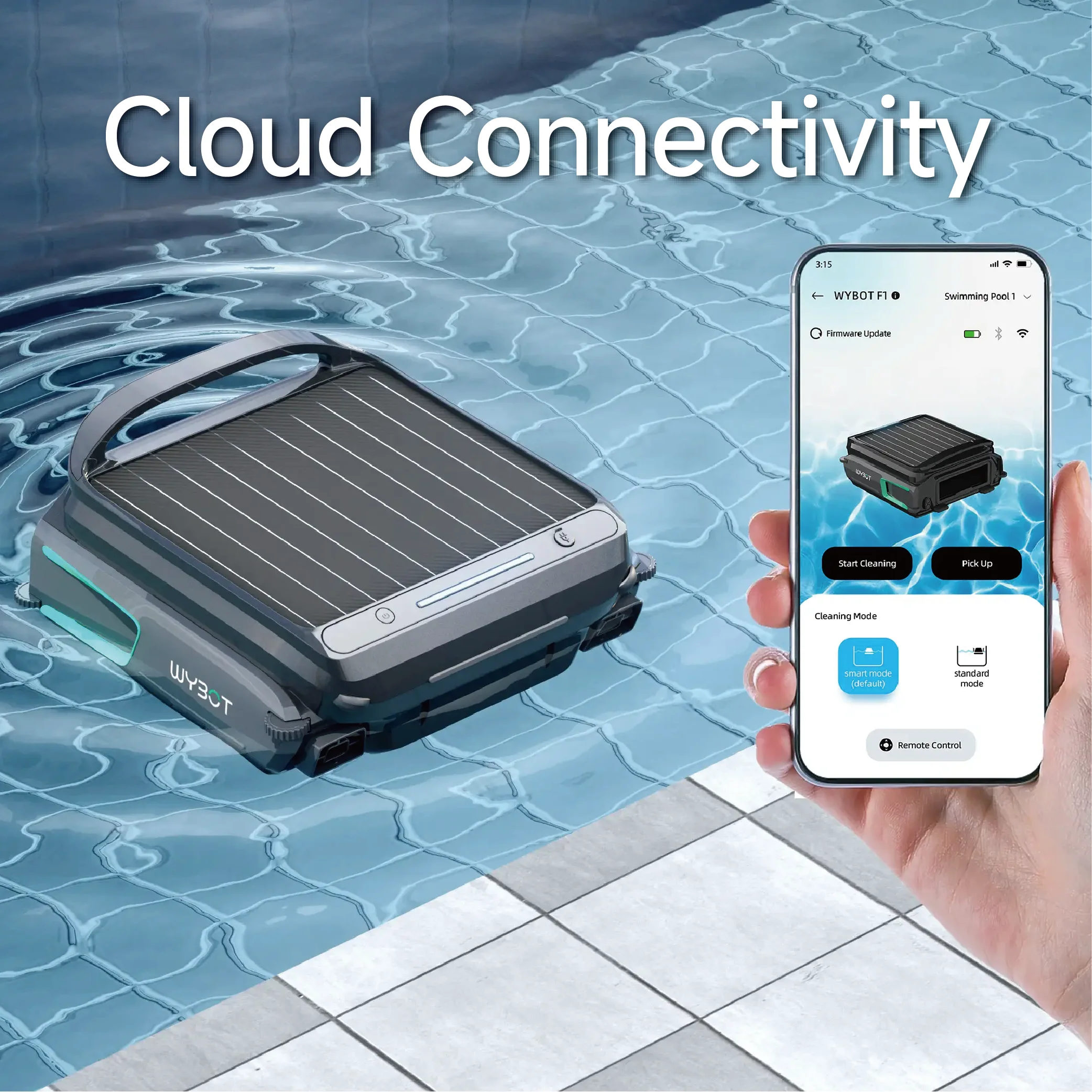 WYBOT F1 Pool Skimmer Solar Powered Robotic Cleaner - Image 10