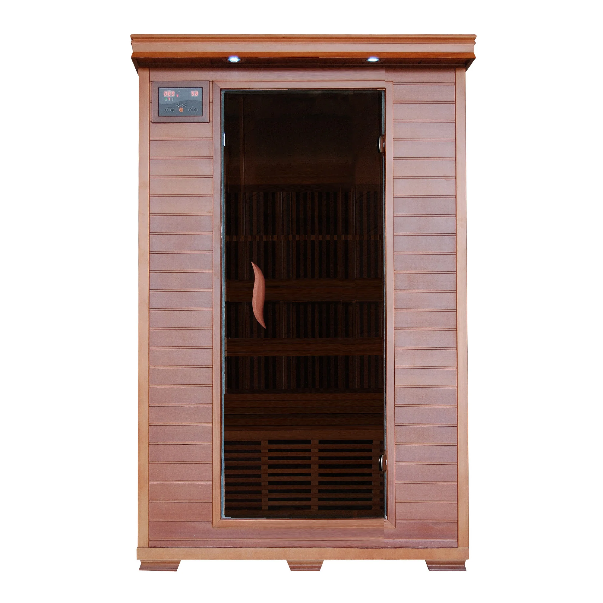 Yukon 2 Person Cedar Deluxe Infrared Sauna with 6 Carbon Heaters - Image 3